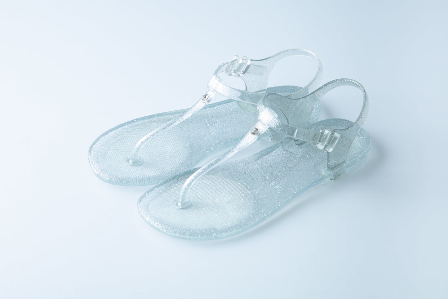 Lapreen Clear Glitter Sandals