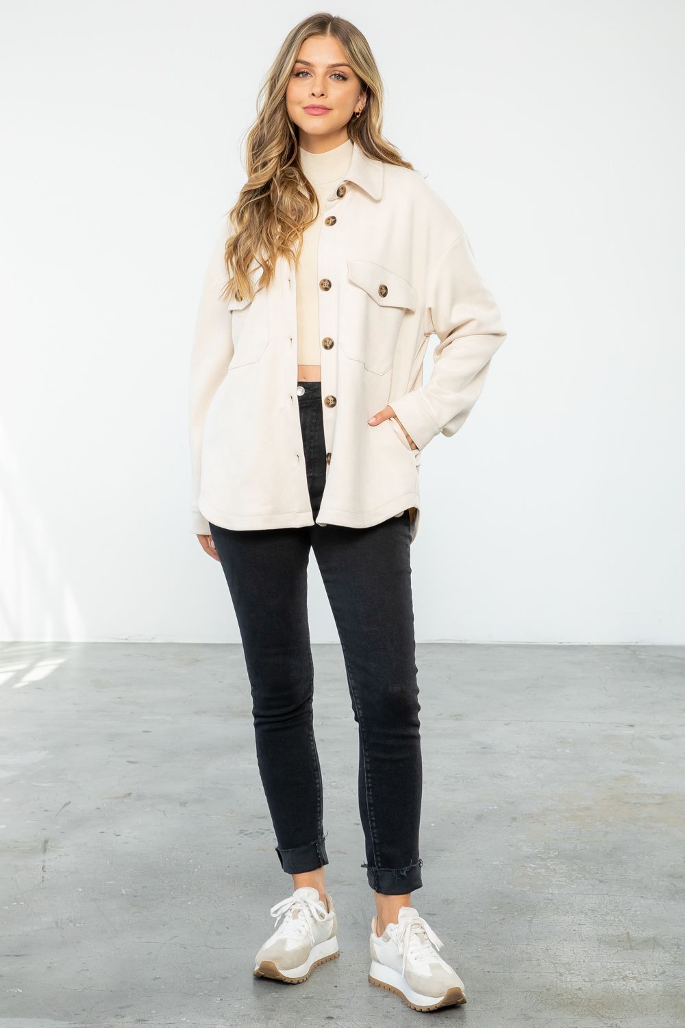 Neutral Perfection Suede Shacket